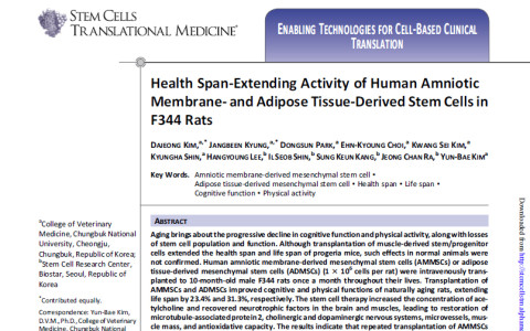 Confirming the possibility of extending human life expectancy to 100 years, with adult stem cells